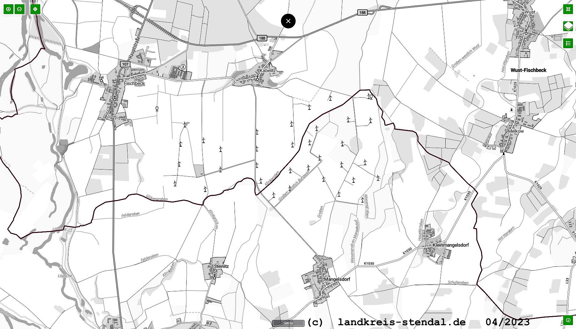 Windpark Fischbeck, stlich Stendal